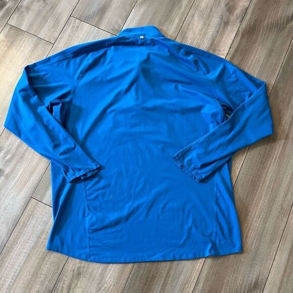 Nike Blue Athletic Quarterzip Pullover Men XL - Picture 6 of 6